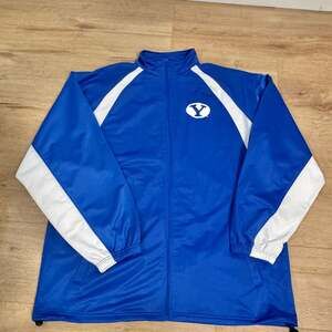 Badger Sport BYU Cougars Full-Zip Track Jacket Blue White 4XL